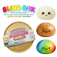 Shiny Buns Shiny Powder Mantou Bun Mystery Box Bola Warna Mainan Sensorik Makanan Anti Tekanan Ekstrusi