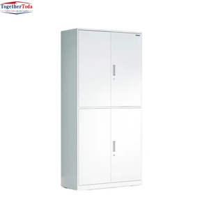 Armoire à classeurs en acier moderne, simple et durable, de type large, avec quatre tiroirs et design à tirage latéral pour l'école et le bureau - Product Image 3