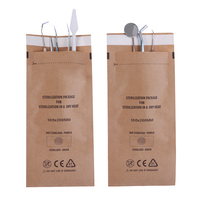 CLEAN DENTAL Sachets en papier kraft auto-scellants pour autoclave, désinfection à la vapeur EO, outils dentaires, fournitures pour nail art, CE ISO13485
