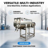 Mélangeur à ruban en acier inoxydable de type U automatique de qualité assurée pour le mélange de poudres industrielles 500L-5000L certifié CE ISO