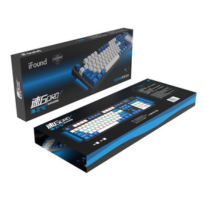 คีย์บอร์ดเกมมิ่งแบบมีสาย iFound Speed6 104 ปุ่ม พร้อมไฟ RGB 7 สี ขนาดเต็ม รองรับการตั้งค่าโปรแกรม ป้องกันการกดผิดพลาด - Product Image 1