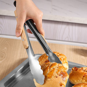 Ustensiles <span class=keywords><strong>de</strong></span> cuisine, pinces <span class=keywords><strong>à</strong></span> barbecue en acier inoxydable résistantes <span class=keywords><strong>à</strong></span> la chaleur, pinces <span class=keywords><strong>à</strong></span> aliments verrouillables en silicone avec embouts en silicone - Product Image 4