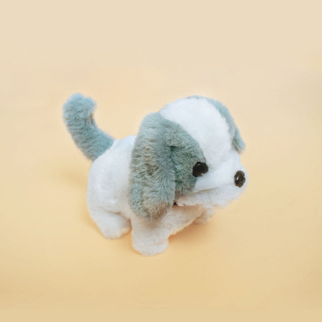Robotic Plush Puppy Toy - Soft Short Fur Interactive Robot Dog for Pets Gift