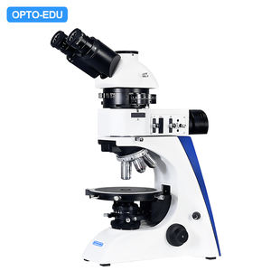 OPTO-EDU A15.2601-RTT三眼倍率40X〜500X透過光6V20Wハロゲンランプ偏光顕微鏡 - Product Image 1