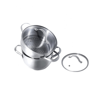 Cuiseur vapeur en acier inoxydable avec Casseroles, 8 plats, Casseroles et poêles à vapeur
