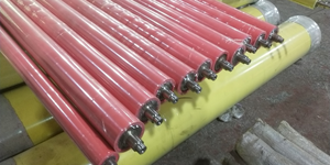 Roller Berlapis Karet Pemasok Berkualitas Tinggi Roller Konveyor Karet Roller Karet Poliuretan - Product Image 6