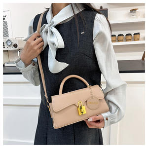 SH0039 Tas Selempang Wanita Trendy Model Satu Tali Bahu, Tas Penyimpanan Modis Gaya Prancis Populer, Tahan Air, Bahan PU Portabel - Product Image 4