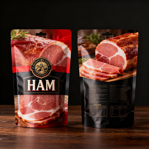 Bolsa <span class=keywords><strong>de</strong></span> Plástico al Vacío Doypack con Impresión Personalizada para Envasar Alimentos Congelados, Dumplings, Carne, Jamón - Product Image 1