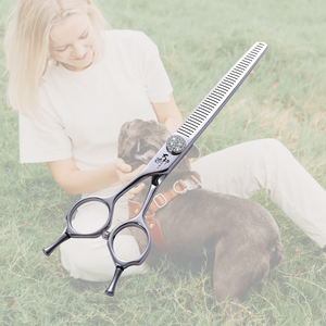 Fenice Wonderful Pet Grooming 50-55% Ciseaux amincissants Ciseaux de toilettage pour animaux de compagnie de 7 pouces pour gaucher uniquement - Product Image 1