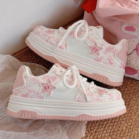 Baskets compensées épaisses tie-dye étoile pour femme - Les chaussures de marche d'extérieur les plus populaires pour le style quotidien