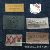 Étiquettes en cuir PU 3D gaufrées personnalisées OEM, patchs durables pour vêtements de marque, pour jeans, casquettes, habillement, faible MOQ, directement de l'usine