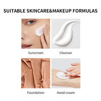 Tube pompe cosmétique vide 20ml 30ml 50ml, distributeur à pression pour crème et lotion, emballage pour soins de la peau, logo personnalisé OEM ODM, marque privée