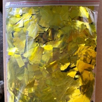 Confettis Métalliques Dorés 5x2cm, Bandes de Paillettes en Feuille d'Or pour Machine à Confettis de Scène en Gros