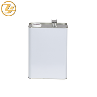 Boîte carrée en fer blanc avec couvercle à vis pour peinture, diluant, huile moteur, stockage de liquides industriels, logo personnalisé, OEM, vente en gros