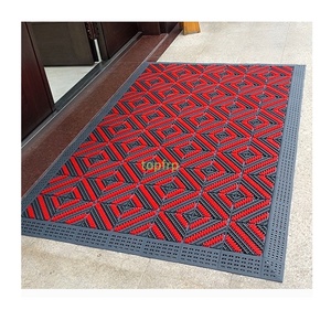 Tapis de porte modulaire en EVA/vinyle, anti-sable et antidérapant, pour hôtels, écoles, usage extérieur, avec accessoires de bordure inclus - Product Image 1