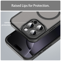 Coque de téléphone magnétique translucide mate pour iPhone 13 14 15 16 Plus Pro Max, avec toucher givré, compatible avec iPhone 17 Pro Max 17 Air