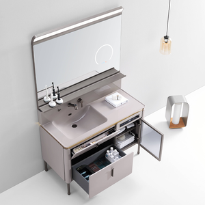 Vanidades de baño modernas resistentes al agua Materiales duraderos con estilo para el hogar Hotel Apartamento Hospital y uso escolar - Product Image 2