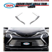 Vente en gros TXR Injection Chrome Calandre Garniture Qualité Décorée Accessoires Auto pour Toyota Sienna 2021-