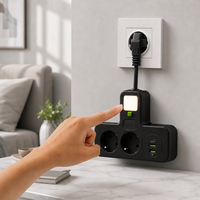Prise USB personnalisée par le fabricant, conforme aux normes européennes, avec plusieurs styles de commutateurs, adaptateur intelligent USB et multiprise Type-C