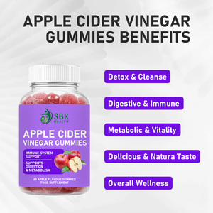 Top Seller Pure Apple Cider Vinegar Gummies ACV Support Immune and Digestive Health Food <b>Supplement</b> Designed for Adults - Product Image 4