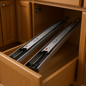 รางลิ้นชักเหล็ก D0100HACRFU ขนาด 24 นิ้ว แบบยืดเต็มที่ รับน้ำหนักได้ 100-200 กก. สำหรับใช้ในคลังสินค้า - Product Image 2