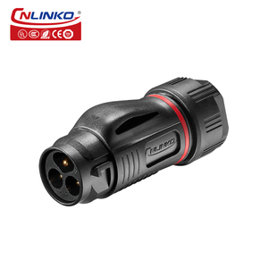 Cnlinko phê duyệt M20 không thấm nước IP68 nối 3 pin nam và nữ Thông tư adapter LED hiển thị kết nối cáp điện - Product Image 2