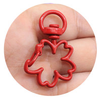 Fermoir à homard pivotant en métal, mignon fermoir à coquille, pouce, lune, étoile, fleur, cœur, bijoux, pièces