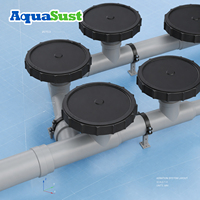 Diffuseur à bulles fines, membrane en silicone EPDM, plaque de support en ABS PP pour l'aération des eaux usées industrielles