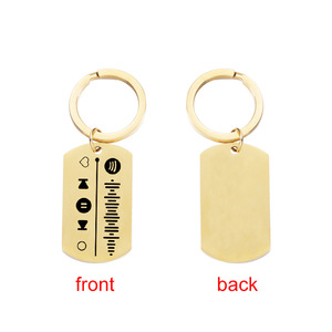 Llavero personalizado de alta calidad, a la moda, <span class=keywords><strong>Spotify</strong></span>, código de canciones, lista de reproducción, música, 2021 - Product Image 4