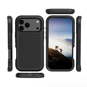 Funda Resistente a Impactos con Clip para Cinturón, Diseño de Dos Tonos, Protección Reforzada para <span class=keywords><strong>iPhone</strong></span> 17 Air, 16, 15, 14 Plus, 13 <span class=keywords><strong>Pro</strong></span> <span class=keywords><strong>Max</strong></span> - Product Image 2