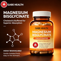 Complément de glycinate de magnésium en gros, chélaté, hautement biodisponible, 90 gélules végétales, favorise la relaxation et le sommeil pour adultes, OEM