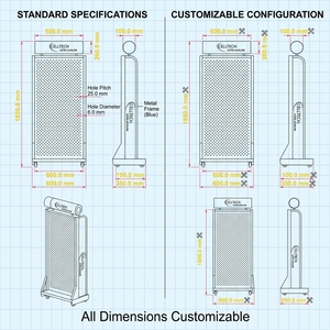 Espositore Personalizzato <span class=keywords><strong>in</strong></span> Metallo per Batterie, Organizzatore da Terra per Batterie AA AAA al Litio, Espositore POS per Negozi, Gondola per Supermercati - Product Image 4