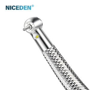 Turbine dentaire haute vitesse NICEDEN avec valve de filtration 4 ports, poignée antidérapante diamantée et LED SMD pour dentistes - Product Image 2