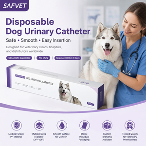 Sonda Urinaria <span class=keywords><strong>Veterinaria</strong></span> Foley para Perros, Catéter de 2 Vías con Globo, 5Fr 6Fr 8Fr, Desechable, de Silicona de Grado Médico - Product Image 3