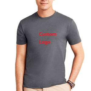 T-shirt grigia personalizzabile in cotone 100% da 180g a <span class=keywords><strong>manica</strong></span> <span class=keywords><strong>corta</strong></span> per <span class=keywords><strong>uomo</strong></span> e donna con logo serigrafato - Product Image 1