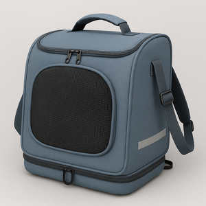 Trọng Lượng Nhẹ Phía Trước Xe Đạp Vật Nuôi Tàu Sân Bay Ba Lô Cho Mèo Chó Có Thể Gập Lại Thoáng Khí Xe Đạp Tay Đua Vật Nuôi Túi Du Lịch Nhà Máy OEM - Product Image 4