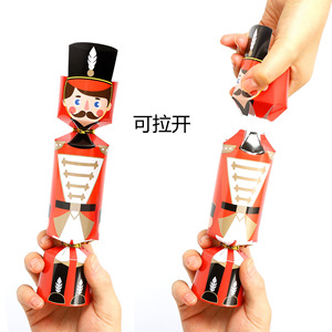 Navidad Cascanueces Galletas Princesa <span class=keywords><strong>Bon</strong></span> Bons Caja de papel Embalaje para amigos Niños Navidad Cascanueces Cena Decoración - Product Image 3