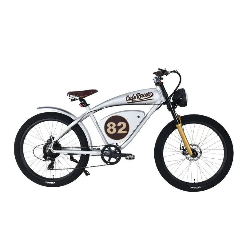 Più nuovo modello 26 pollici pneumatico gomma della bicicletta elettrica 48v 750w chopper spiaggia cruiser e biciclette grasso bici elettrica
