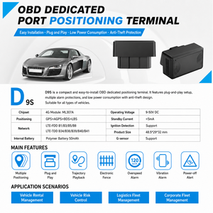 Rastreador GPS OBD para Automóviles, Precisión de 5 m, Almacenamiento en la Nube, Antirrobo para Vehículos, Gestión de Flotas, Batería de Polímero, Mapas de Baidu/Amap/Google - Product Image 3