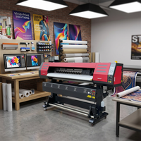 Imprimante grand format à solvant 1,8 m avec têtes d'impression XP600 I1600 I3200 2400 DPI pour impression de bannières, vinyles, toiles et autocollants
