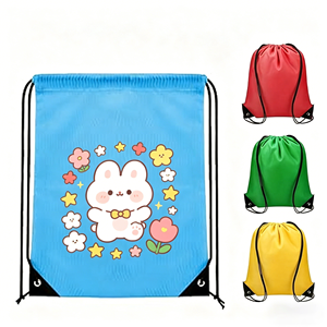 Wholesale Customized Logo Printing gym Foldable Soft Polyester Sports Football <b>Drawstring</b> <b>Bag</b> Backpack Storage Multiple Colors - Product Image 1