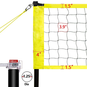 <span class=keywords><strong>Filet</strong></span> <span class=keywords><strong>de</strong></span> <span class=keywords><strong>volley</strong></span>-ball portable en polyester pour la compétition et l'entraînement, équipement sportif, fabrication personnalisable, fourniture - Product Image 3