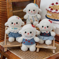 Boneka Angela Lucu Baru Musim Panas Bahan Poliester PP Katun Plushie Penghibur Bib Kartun Putri Domba Hadiah Boneka Plushie Kustomisasi