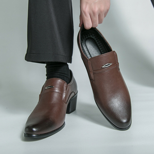9701 Nuove <span class=keywords><strong>Scarpe</strong></span> Eleganti <span class=keywords><strong>da</strong></span> <span class=keywords><strong>Uomo</strong></span> con Punta Affusolata, Taglie Grandi, <span class=keywords><strong>Scarpe</strong></span> in Pelle con <span class=keywords><strong>Tacco</strong></span> Alto - Product Image 4