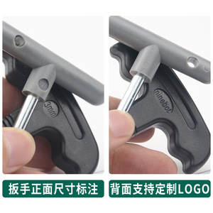 Clé hexagonale Weihou type T 3 mm, finition mate, manche en acier, pour outils de réparation DIY - Product Image 3