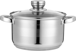 Juego de Ollas Clásico de Acero Inoxidable Triple 304 con Tapa de Vidrio, Cacerola y Olla Saludables 316 para Cocina Doméstica y Exterior, Logotipo Personalizado - Product Image 2