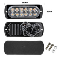 Rote Klare LED-Verkehrsleuchten 6 LED 12V 24V Anhänger Rücklicht Bremslicht Blinklicht Gelb Aus Aluminium und PC-Material