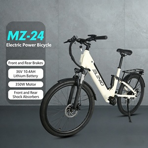 Bicicleta Eléctrica de Montaña de 350W con Motor Central sin Escobillas, Acero de Alto Carbono, 7 Velocidades, Neumáticos Gruesos de 26 Pulgadas, Frenos de Disco Mecánicos, Modelo MZ-24 - Product Image 3