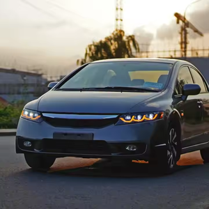 Aggiornamento per Honda <span class=keywords><strong>Civic</strong></span> 8a Generazione 2006-2011, Gruppo Fari Anteriori Modificato con Luci Diurne <span class=keywords><strong>LED</strong></span> e Indicatori di Direzione a Scorrimento - Product Image 6