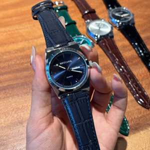 Para Reloj Suizo de Lujo para Hombre, Ultradelgado de Cuarzo con Puntero, Correa Clásica y Caja de Aleación, Resistencia al Agua de 3BAR - Product Image 3